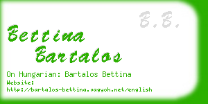 bettina bartalos business card